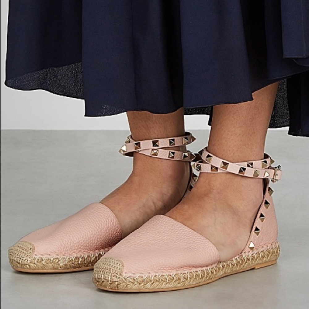Valentino Garavani Rockstud leather espadrilles